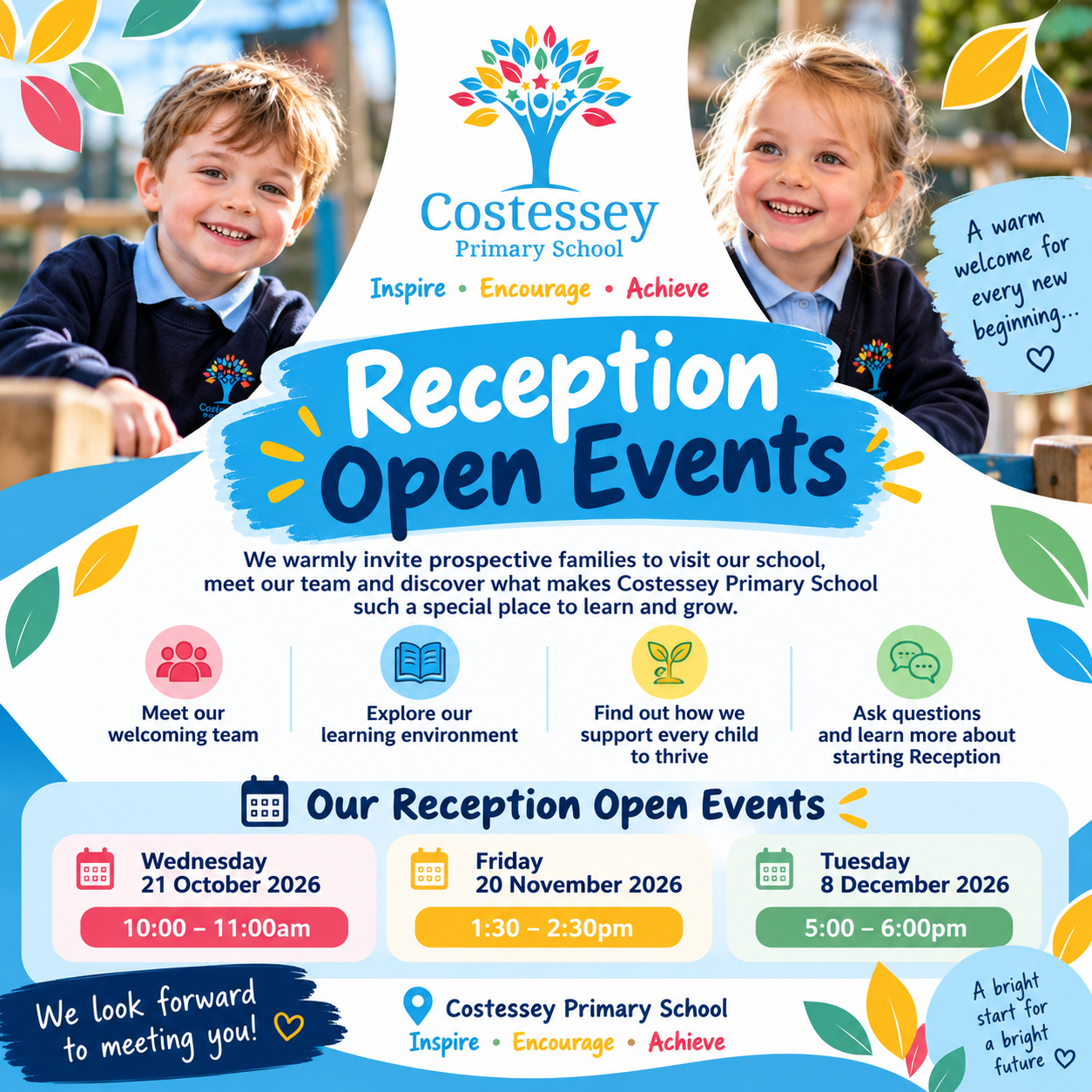 Reception Open Events